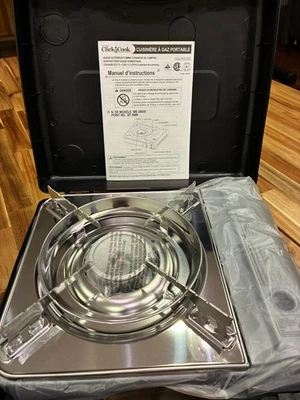 全新 野营炉 Bella Tavola Click 2 Cook BT-5000 丁烷动力不锈钢 — 第 1/2 张图片