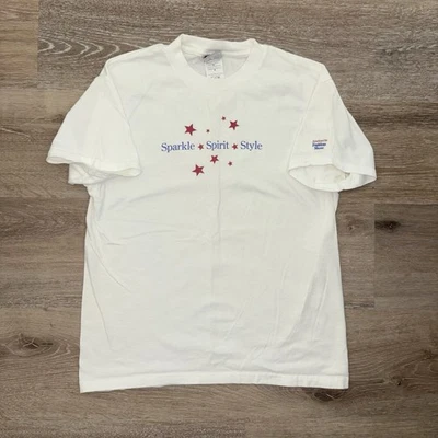 American Girl Fashion Show футболка верхний блестящий дух девочек большой 14/16 винтажный Y2K - Изображение 1 из 4