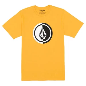 Volcom Men's Mega Circle Old Gold Short Sleeve T Shirt (OGD) - Picture 1 of 3