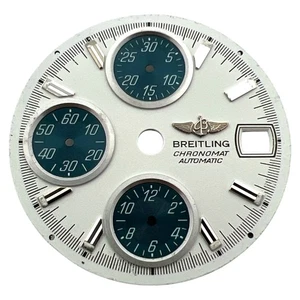 Genuine Breitling Chronomat 39mm Dial White & Blue A13050 - Picture 1 of 4