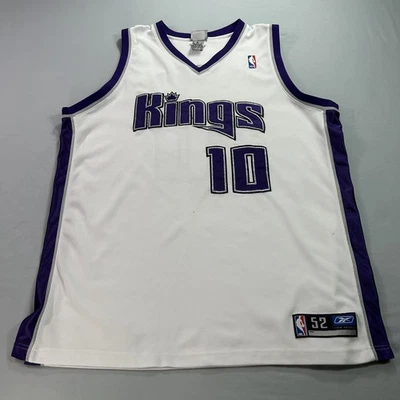 Camiseta deportiva vintage Reebok Sacramento Kings #10 Bibby para hombre 52 2XL cosida blanca Foto 1 de 4