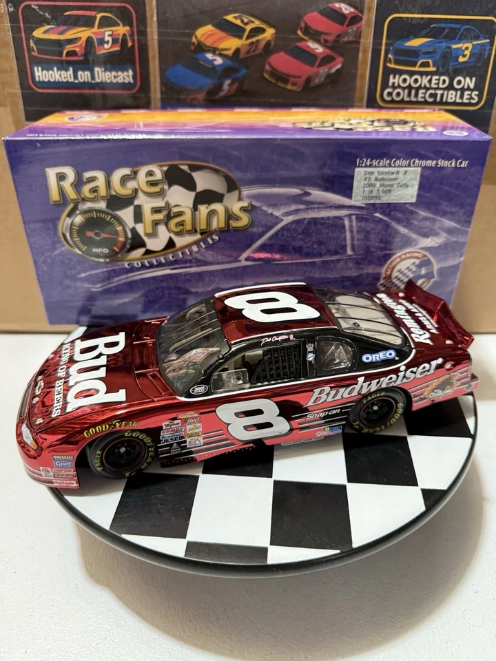 Dale Earnhardt Jr. #8 Budweiser Color Cromo 2000 1:24 Nascar Diecast Foto 1 de 4