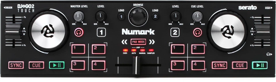 Numark DJ2GO2 Touch 2-channel Serato DJ Controller - Image 1 of 4