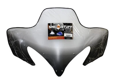 KORONIS 450-655-10 YAMAHA WINDSHIELD CLEAR WITH BLACK GRAPHICS - Image 1 of 2