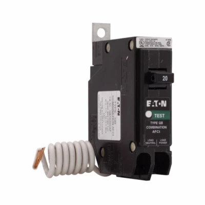 EATON Type QB Combination AFCI QB1020CAF, 20 A, 120 V,  Bolt on - Image 1 of 2