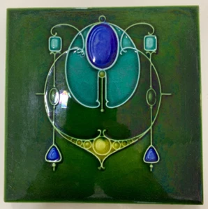 Tiles Alfred Meakin England 6x6 Inch Rare Vintage Antique Furniture 1900s Art - Picture 1 of 6