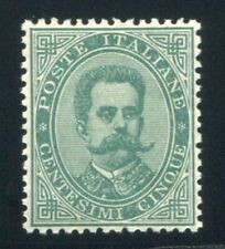 1879 Regno Umberto I 5 cent verde nuovo spl MNH ** centrato