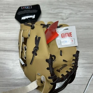 Franklin Sports Ready To Play 8.5" Tee Ball Glove Brown Right Hand Throw NWT - Picture 1 of 3