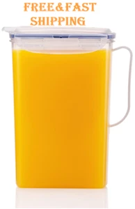 Locknlock Aqua Fridge Door Water Jug with Handle BPA Free Plastic Pitcher with F - Picture 1 of 6