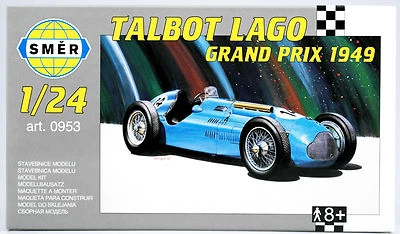 SMER Talbot Lago Grand Prix 1949, Formel 1 Rennwagen, 0953, Bausatz 1:24, OVP