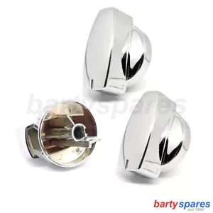 3 Chrome Cooker Oven Gas Hob Control Dial Knob For Belling Stoves Countryrange - Picture 1 of 4