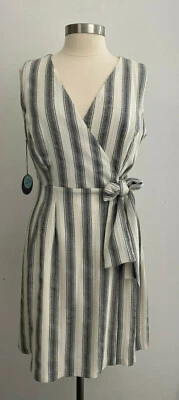 Vestido Caroline Eva Franco Sin Mangas Rayas Talla 10 Nuevo Con Etiquetas Foto 1 de 4