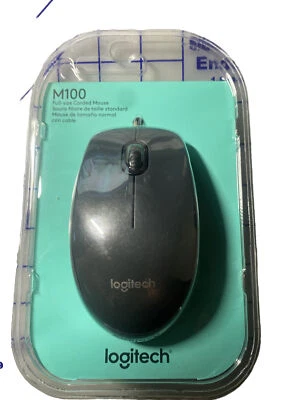 🖱️💻Logitech M100 Wired Optical Mouse. - Image 1 of 4