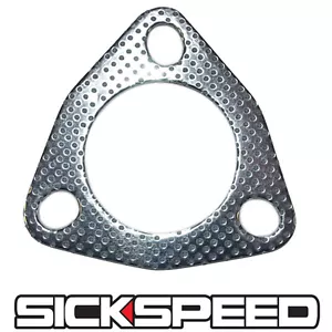 GRAPHITE ALUMINUM 2" 3 BOLT HIGH TEMPERATURE HEADER/MANIFOLD EXHAUST GASKET - Picture 1 of 1