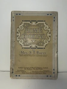 Home Cooking By Mrs. S. T. Rorer Antique Ad Recipe Book 1905 Extract Of Meat Co - Picture 1 of 6
