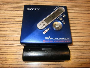 Sony Minidisc USB MD N710 USB Recorder, + Battfach (075) Blau - Picture 1 of 8