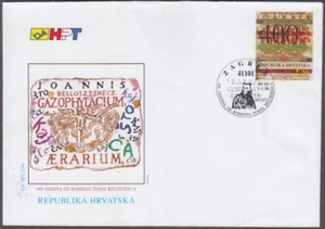 CROATIA Sc # 223 FDC  - 400th ANN of the DEATH of IVAN BELOSTENEC, WRITER - Picture 1 of 1