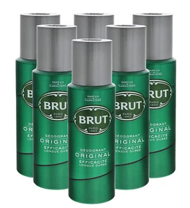 6 x Brut Original Herren Deodorant je 200ml maskuliner Duft Deo for man pflegend - Bild 1 von 3