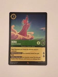 Hera - Queen of the Gods 76/204 Rare Ursula's Return Lorcana Disney - NON foil - Picture 1 of 2