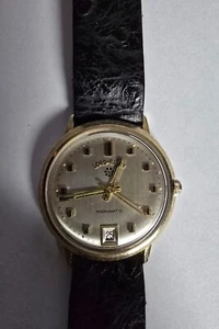 Lord Elgin Micromatic Automatic 10 Karat Gold Filled Wristwatch Date At 6:00 - Picture 1 of 5