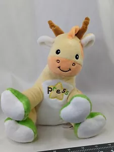 Animal Adventure Musical Giraffe Plüsch 2017 funktioniert gelb grün Stofftier - Bild 1 von 8