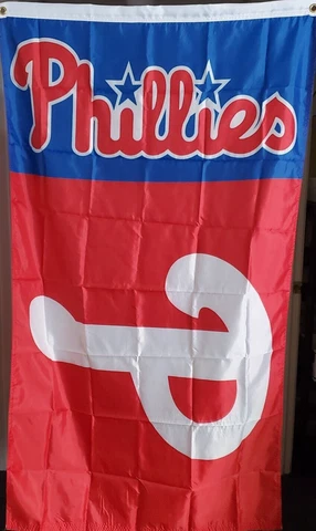 Philadelphia Phillies ~ Large 3' x 5' Flag ~ Free Shipping Cover