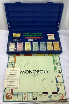 1961 Monopoly Game Hard Travel Case by Parker Brothers Complete Very Good Cond - Image 1 of 4