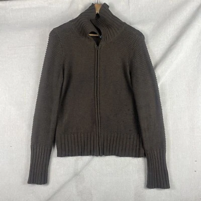 Suéter Hillard Hanson Cremallera Completa Marrón Talla L Algodón Foto 1 de 4