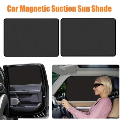 2PCS Foldable Magnetic Car Sunshade CurtainSun Protection  for Car SUV Truck - Image 1 of 4
