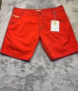 True Religion Shorts Mens 42 Red George Big T Stitching Board Swimming Outdoor - Picture 1 of 11