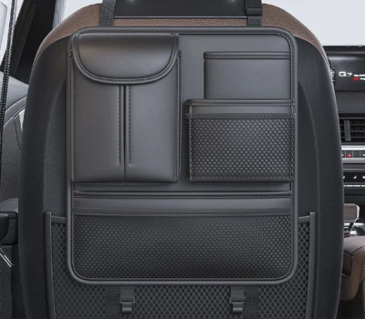 Bolsa de almacenamiento para respaldo de asiento de coche bolsas colgantes teléfono gafas de sol organizador soporte para bebidas Foto 1 de 4