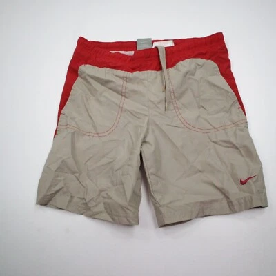 Pantalones Cortos de Natación Nike Niños Deportes Beige Rojo Talla Grande 116-128 De Colección Y2K Foto 1 de 4