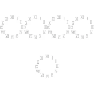  5 Count Digitale Karte DIY Uhr Ziffern Liefert Römische Ziffernuhr - Zdjęcie 1 z 12