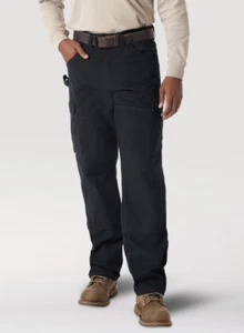 NEW MEN'S Wrangler® RIGGS Workwear® Ripstop Ranger Cargo Pan IN Black (3W060BL) - Picture 1 of 7