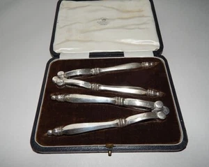 Antique E.P.N.S Mappin & Webb Nut Cracket Set Silver Plated 20th LONDON - Picture 1 of 4