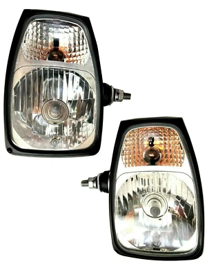 2x Scheinwerfer H4 E20 Radlader Lader Manitou Maniscopic CAT DT04-6P Stecker