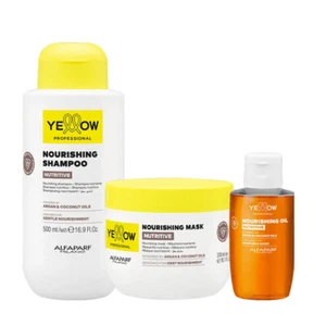 Alfaparf Yellow Kit Nährstoffe Nährende shampoo 500ml+ mask 300ml + Oil 100ml - Bild 1 von 1