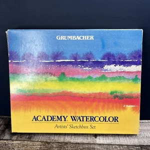 USED Grumbacher Academy Watercolors - Artist's Sketchbox Set 20/12 12 x 7.5 ml - Picture 1 of 5