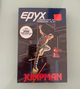 Jumpman sellado por EPYX para computadora doméstica Atari 48k 584C casete 1983 - Imagen 1 de 6