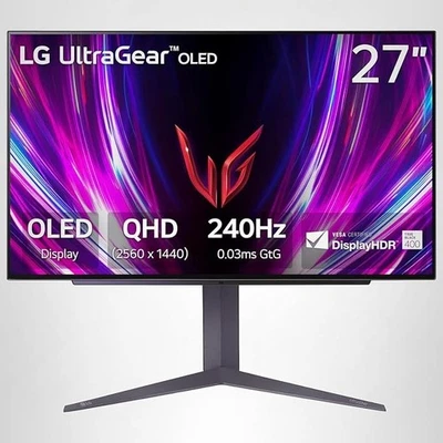 LG UltraGear 27" 27GS93QE-B OLED QHD 240Hz FreeSync & NVIDIA G-Sync Compatible - Image 1 of 4