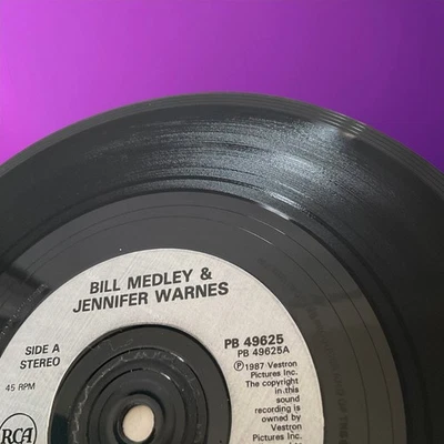 Bill Medley & Jennifer Warnes - Time Of My Life 7" Vinyl Single RCA 1987 EX - Image 1 of 4