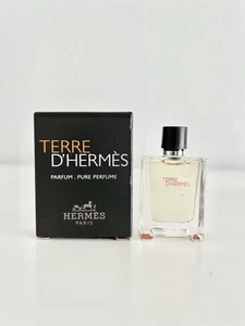 Hermes Terre D’Hermes Parfum Mini Flakon Reisegröße Herrenduft Neu im Karton - Bild 1 von 2