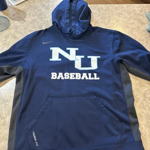 Blue Nike Therma Fit Northwood University Baseball Hoodie Womens Large - Picture 1 of 4