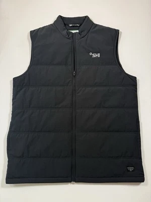 Travis Mathew Vest Mens XL Black Full Zip Cold Bay Quilted Golf Embroidered Logo - Image 1 of 4