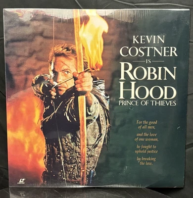 SEALED Robin Hood: Prince of Thieves (1991) - 1991 Laserdisc LD Movie Foto 1 de 2