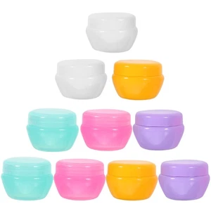 Tarro de viaje de crema facial de 10 piezas Miss botellas de maquillaje portátiles contenedores de tamaño - Imagen 1 de 12