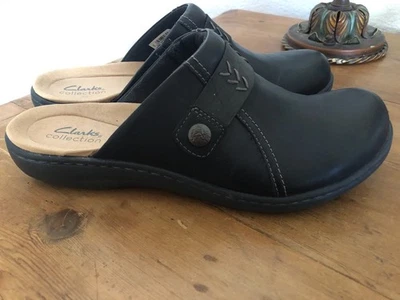 Cole Haan Mujer 9 D Cuero Negro Mules Zuecos Toboganes Zapatos Cómodos Laurieann Foto 1 de 4