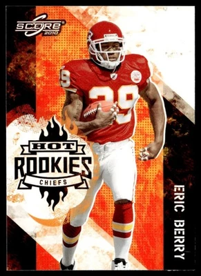 2010 Score Hot Rookies Eric Berry Rookie Kansas City Chiefs #10 - Image 1 of 2