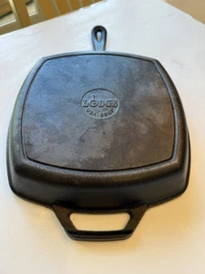 Lodge USA Cast Iron Grill Pan Skillet 10.5” Large Square Griddle 8SGP - Picture 1 of 12
