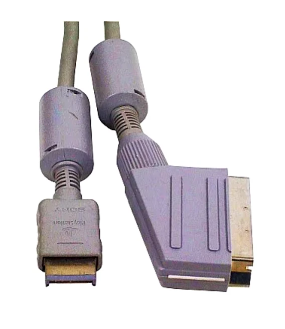 Cavo RGB SCART ufficiale PlayStation Sony SCPH-1050 solo cavo usato - Immagine 1 di 1